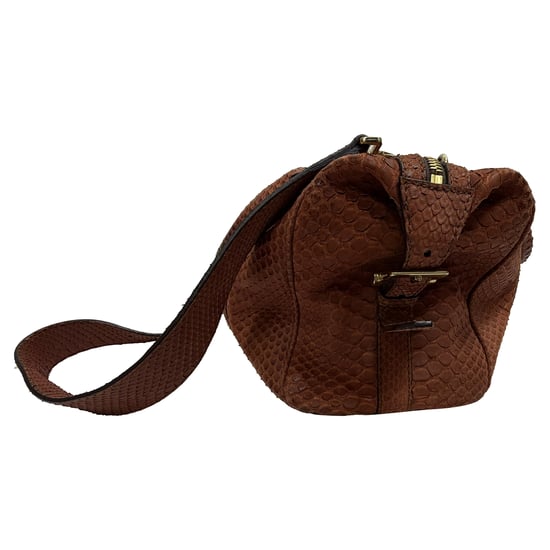 Burberry Medium Nevinson bowlingtas in bruin pythonleer - Image 3