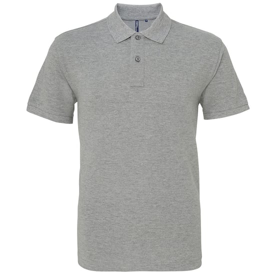 Asquith & Fox Heren Heather Classic Polo Shirt (Heather Grijs) - Image 1
