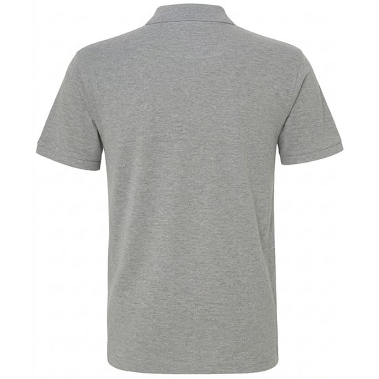 Asquith & Fox Heren Heather Classic Polo Shirt (Heather Grijs) - Image 2