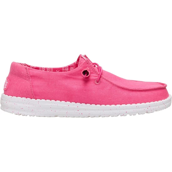 HEYDUDE Wendy Stretch Canvas Katoenen Vrouwen Fandango Roze Mocassins Schoenen - Image 2