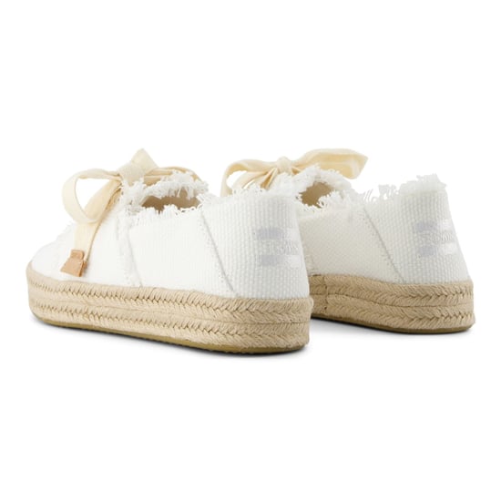 TOMS Carolina Lace Up Katoenen Witte Strand Espadrilles Voor Dames - Image 2