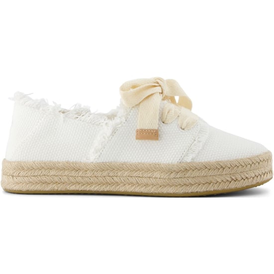 TOMS Carolina Lace Up Katoenen Witte Strand Espadrilles Voor Dames - Image 6