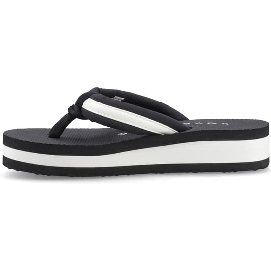Rocket Dog Monica Nylon PU Textiel Dames Zwart/Off White Slippers - Image 4