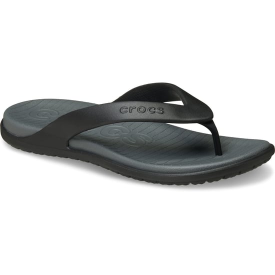 Crocs Coast Flip Polyurethaan Heren Zwart/Leisteengrijs Slippers - Image 1