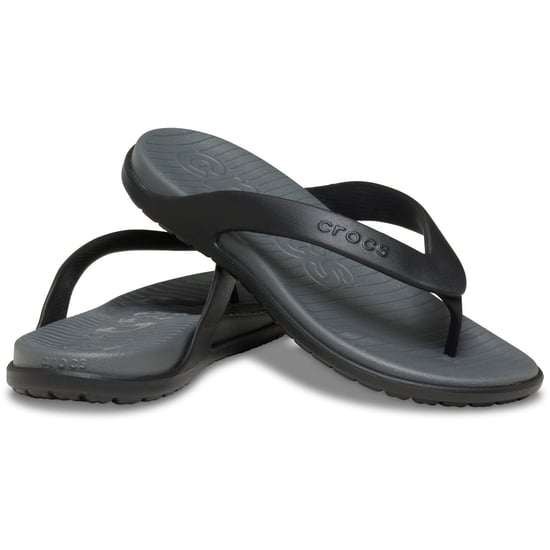 Crocs Coast Flip Polyurethaan Heren Zwart/Leisteengrijs Slippers - Image 3