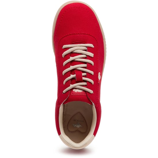 Rocket Dog Bertie Pella Textiel Dames Rode Sneakers - Image 5