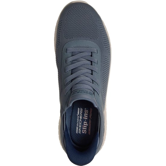 Skechers BOBS Sport Squad Chaos Solid Step Textiel Heren Slate Sneakers - Image 3