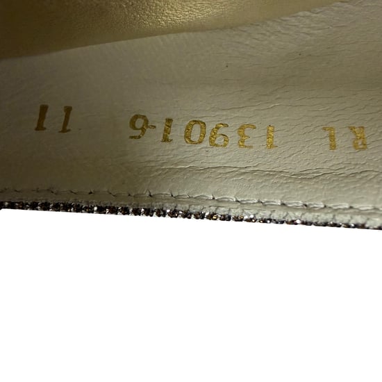 Stuart Weitzman Power 50 Puntige Pumps in Goud Glitter - Image 4