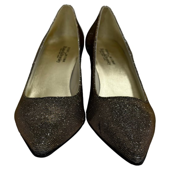 Stuart Weitzman Power 50 Puntige Pumps in Goud Glitter - Image 6