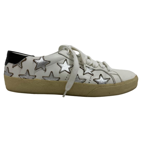 Saint Laurent SL/06 Ster Lage Sneakers in Witte Kalfsleer - Image 1