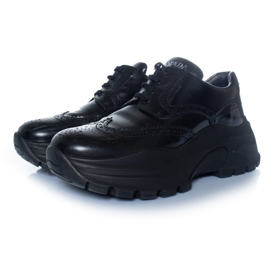 Prada, chunky broque sneakers in zwart - Image 1