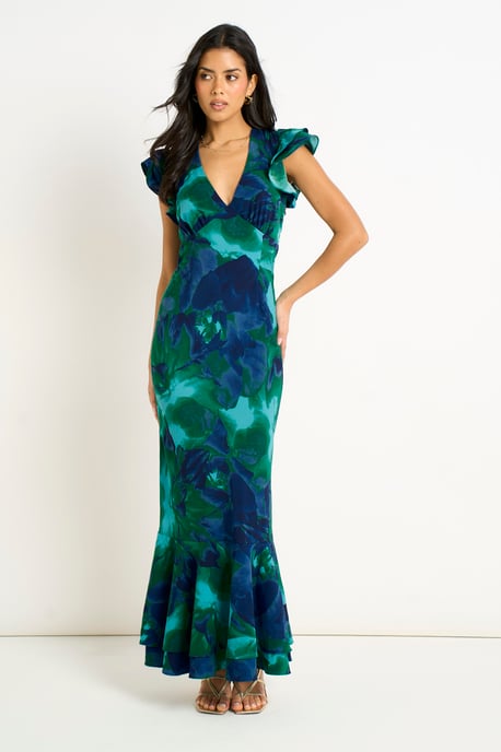 Aquarel Bloemen Maxi Dress - Image 1
