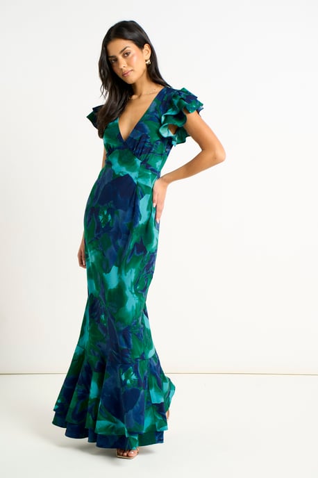 Aquarel Bloemen Maxi Dress - Image 3