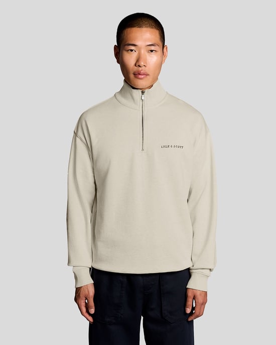 Zware Script 1/4 Zip Sweatshirt - Image 1