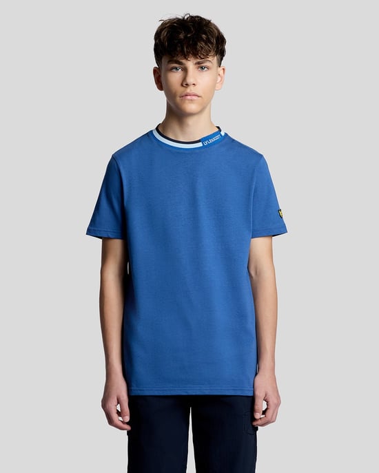T-shirt met Tipped Collar-logo - Image 1