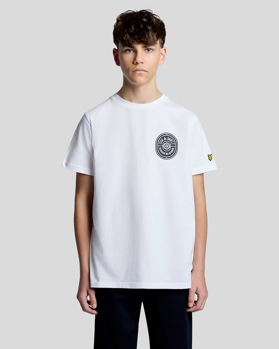 Grafisch Badge Katoenen T-Shirt - Image 1