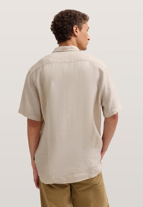Bugatti Herren Korte mouwen shirt Modern Fit van linnen met button-down kraag - Image 2