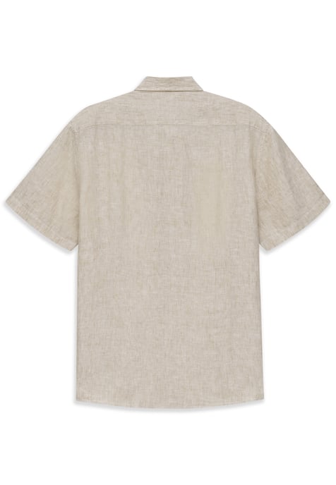 Bugatti Herren Korte mouwen shirt Modern Fit van linnen met button-down kraag - Image 4