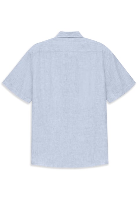 Bugatti Herren Korte mouwen shirt Modern Fit van linnen met button-down kraag - Image 4