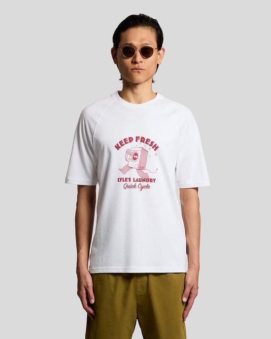 T-shirt met borstprint - Image 1