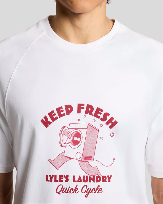 T-shirt met borstprint - Image 3