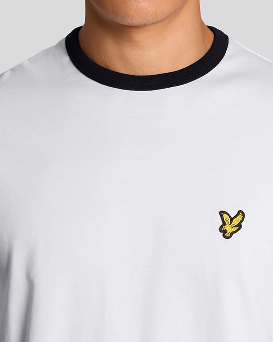 Ringer Katoenen T-shirt met Ronde Hals - Image 2
