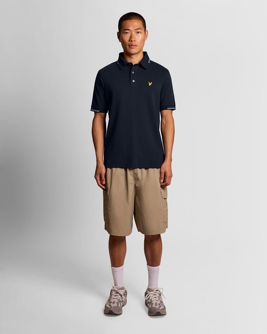 Fijn Katoenen Tipped Polo Shirt - Image 2