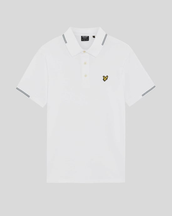 Fijn Katoenen Tipped Polo Shirt - Image 1