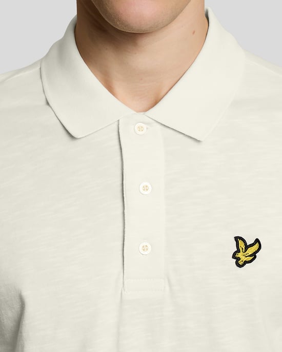 Fijn Katoenen Slub Polo Shirt - Image 3