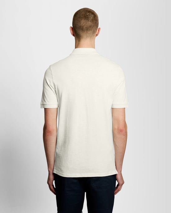 Fijn Katoenen Slub Polo Shirt - Image 4
