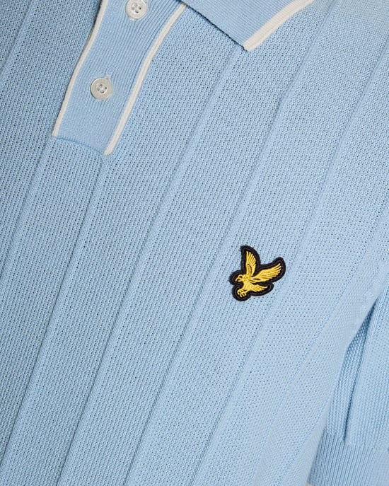 Getipt Pique Gebreide Poloshirt - Image 5