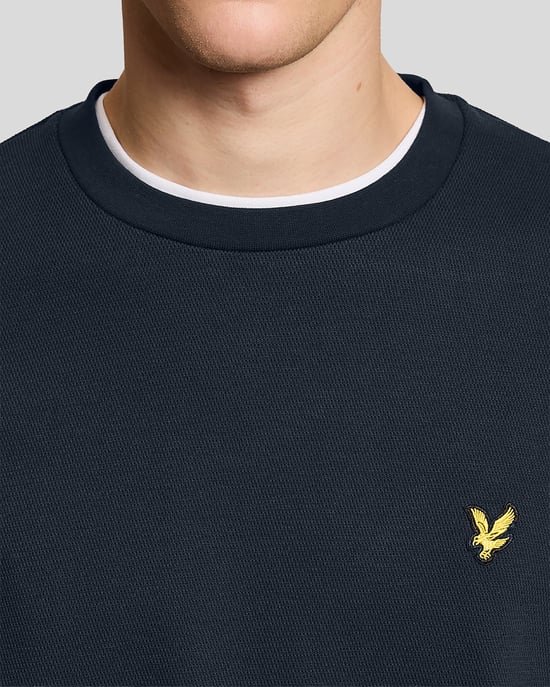 Verhoogde Jacquard Ronde Hals Sweatshirt - Image 3