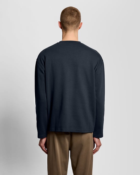 Verhoogde Jacquard Ronde Hals Sweatshirt - Image 4
