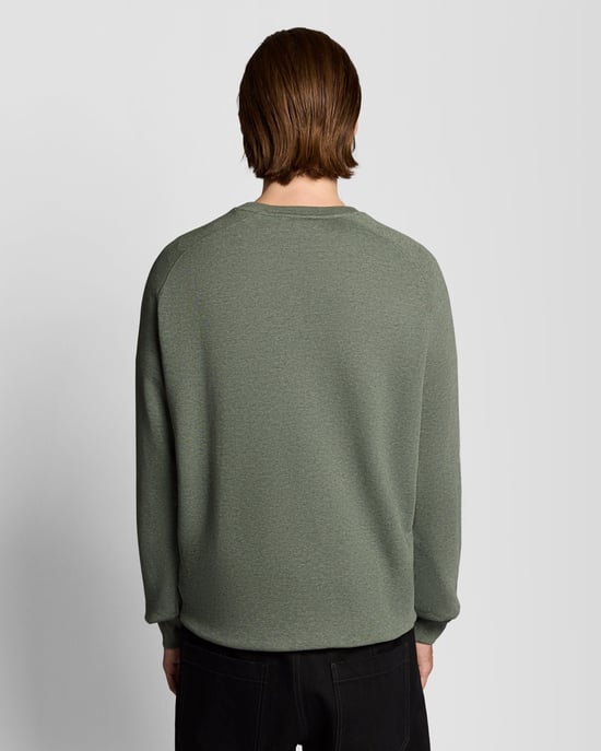 Katoenen Marl Raglan Sweatshirt - Image 4