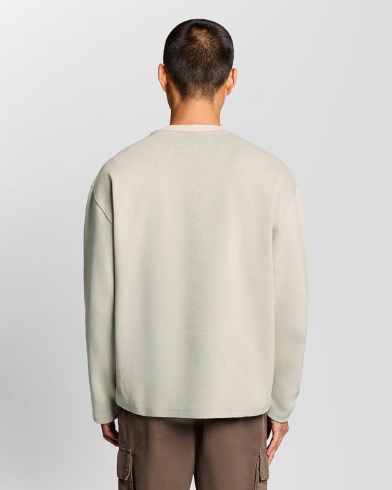 Verhoogde Jacquard Crew Neck Sweatshirt - Image 4
