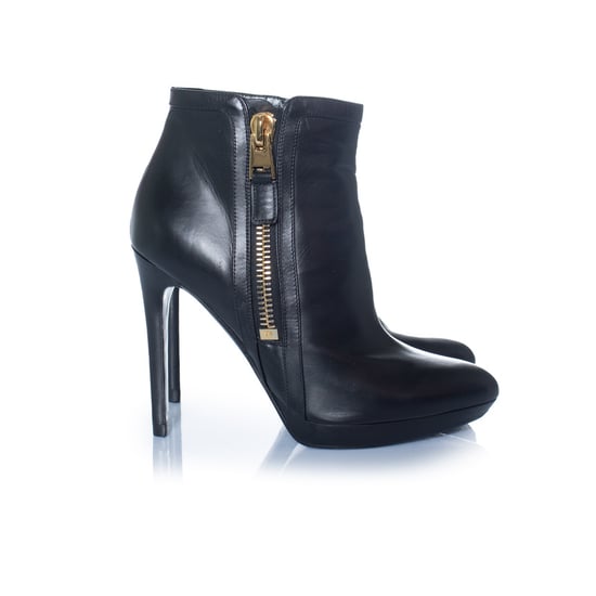 Tom Ford, zwarte leren platform enkellaarsjes - Image 4