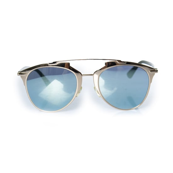 Dior, reflecterende pilotenbril in goud - Image 2