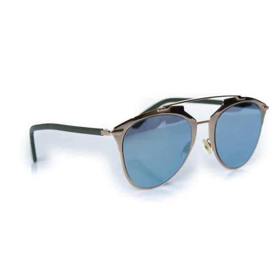 Dior, reflecterende pilotenbril in goud - Image 3