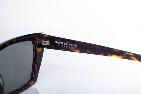 Saint Laurent, Mica schildpad zonnebril in bruin - Image 6