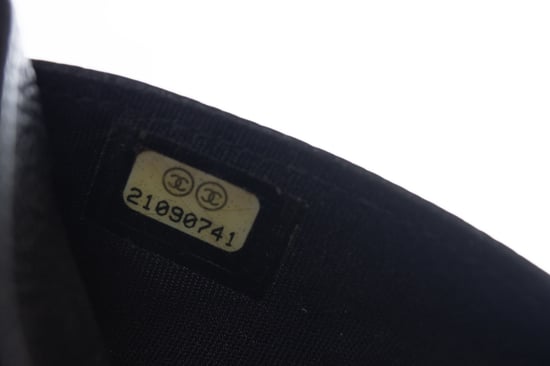 Chanel, zwarte gepolijste leren kaart houder - Image 6