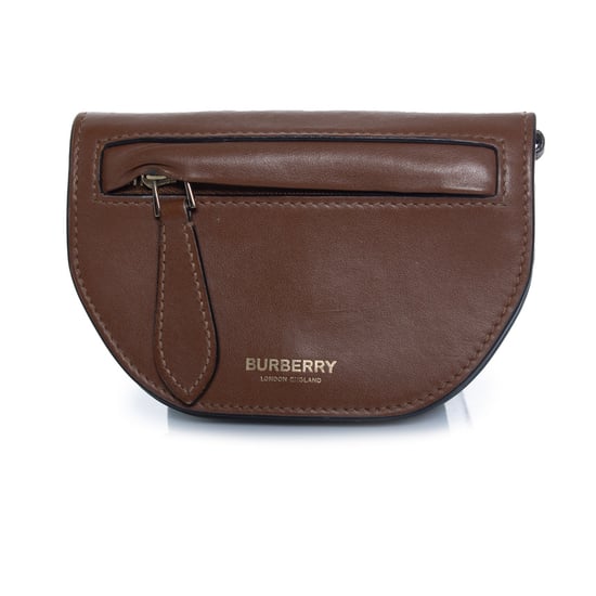 Burberry, bruine leren zadelportemonnee - Image 1