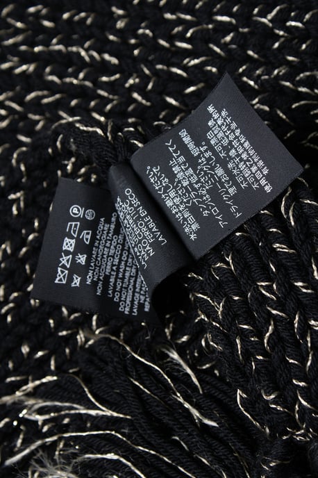 Saint Laurent, chunky gebreide oversized sjaal - Image 4