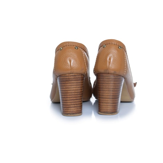 Chloe, bruine leren loaferpumps - Image 3