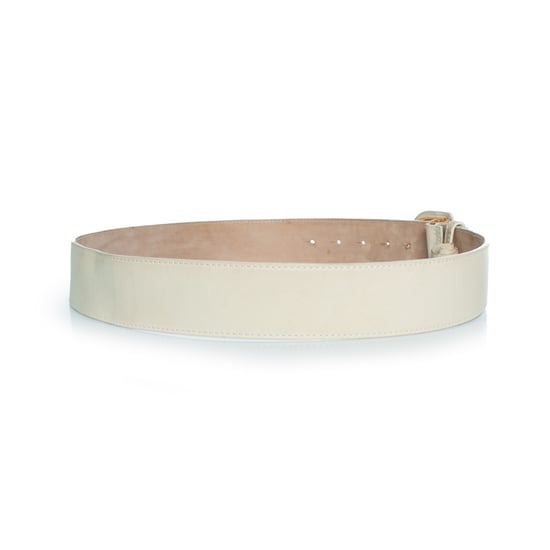 Dior, gouden gesp D-riem met beige leer - Image 4