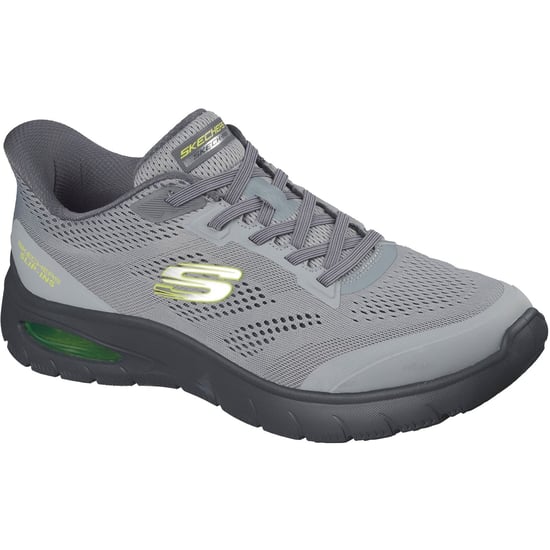 Skechers Skech-Air Summits Textiel Heren Sneakers Charcoal/Limoen - Image 1