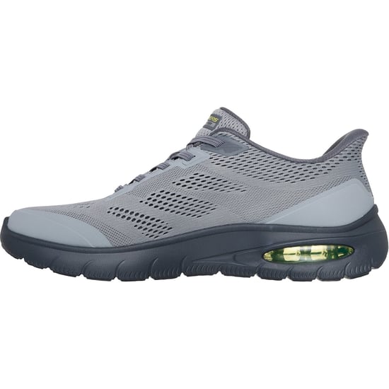 Skechers Skech-Air Summits Textiel Heren Sneakers Charcoal/Limoen - Image 4