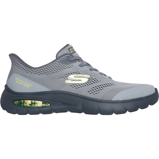 Skechers Skech-Air Summits Textiel Heren Sneakers Charcoal/Limoen - Image 5