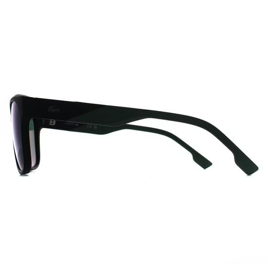 Lacoste L6043S 002 matzwarte groene spiegelzonnebril - Image 4