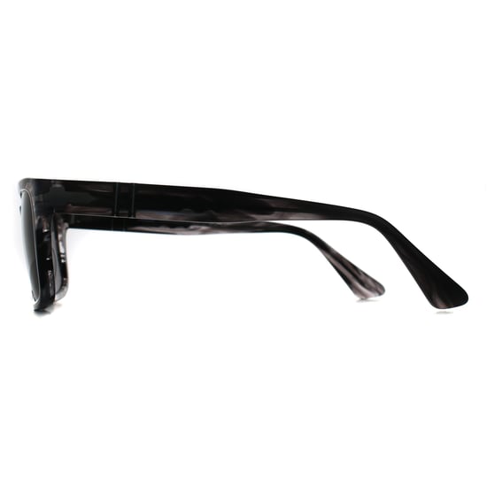 Persol PO3272S 1238B1 gestreepte zonnebril zwart & grijs donkergrijs - Image 4