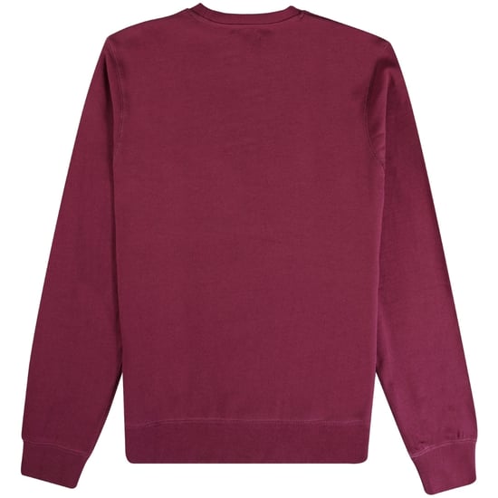 Aquascutum Active Big Logo Crew Neck Cordovan Red Sweatshirt - Image 2